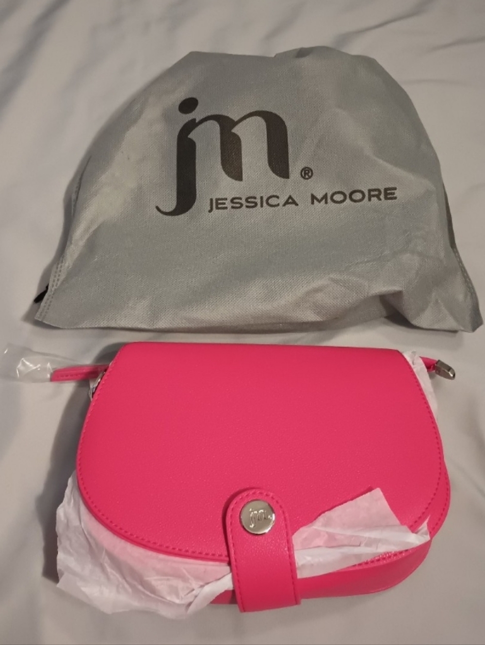 Jessica Moore Mini Red Saddle Bag